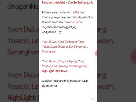 Highlight - Can Be Better fanchant by V-light