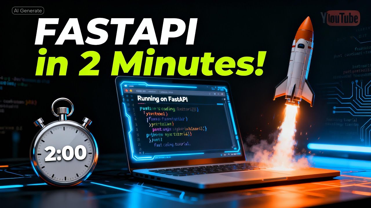 FastAPI Tutorial 2025 — Build a Python API in 2 Minutes!