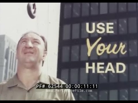 Trailer “USE YOUR HEAD” 1970s CONSTRUCTION SAFETY TRAINING FILM HEAD INJURIES ON THE JOB HARD HATS 62544