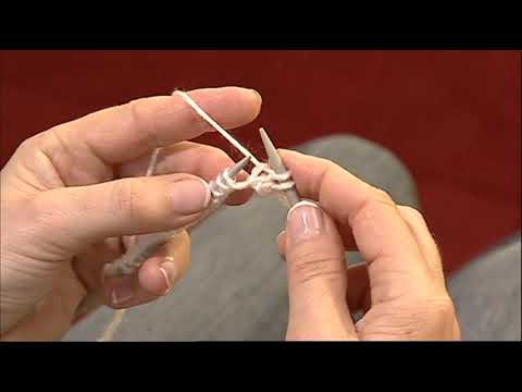 Strick-Box - 4. Stricken der ersten Reihe, rechte Masche