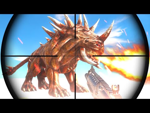 NEW UNIT HELLHOUND vs ALL Weapons FPS Perspective - Animal Revolt Battle Simulator #15