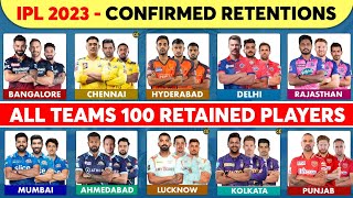 IPL 2023 All Teams Retained Players List Confirmed | IPL Retained Players 2023 | IPL 2023 Trade News