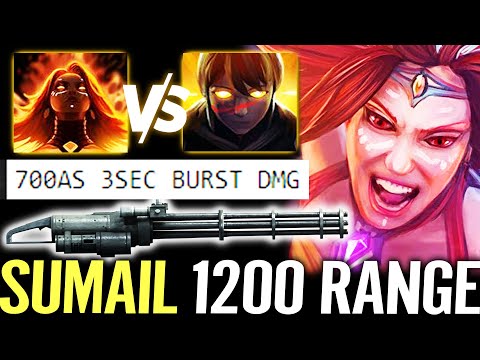 🔥 SUMAIL Lina 1200 Attack Range vs MARCI MID — 700AS 3SEC Burst DMG Machine Gun Comeback Dota 2 Pro