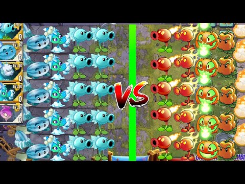 Team FIRE vs ICE - Who Will Win? PvZ 2 Arena Battlez