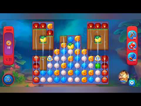 фишдом 2022  #  11020 уровень - прохождение без бустеров # Fishdom,   11020  level - no Boosters.