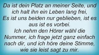 Andreas Martin - Weil Ich Dich Liebe Lyrics