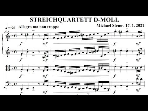 Streichquartett d-moll - 1. Satz Allegro ma non troppo von Michael Stenov