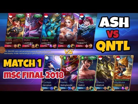 ASH vs QNTL Squad - Match 1 Final MSC 2018