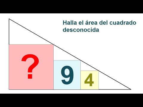 HALLAR EL ÁREA DEL CUADRADO DESCONOCIDA. Geometría Básica