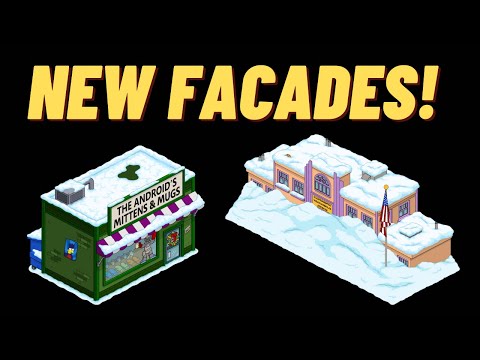 The Simpsons Tapped Out: NEW Christmas Facades! | Christmas Update (2022)