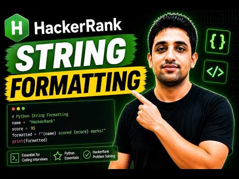 🔥 HackerRank Python String Formatting | Easy Explained (Step-by-Step)