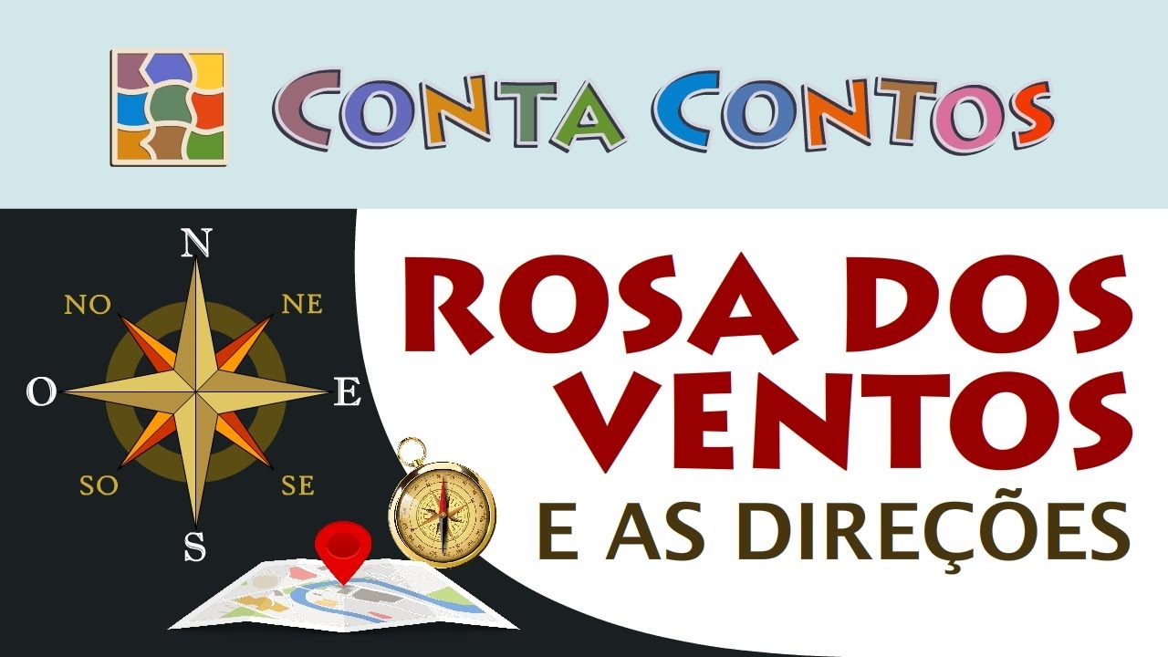 ROSA DOS VENTOS E AS DIREÇÕES  educação infantil - Conta Contos