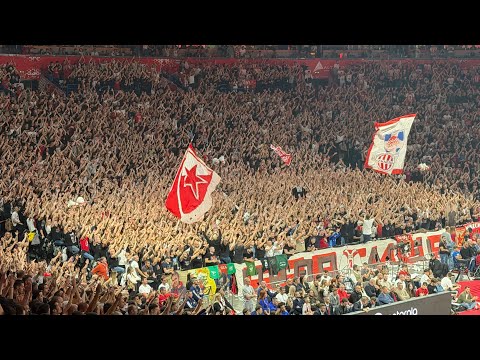 Navijanje Delija na utakmici: Crvena zvezda - Panathinaikos (05.11.2025.)
