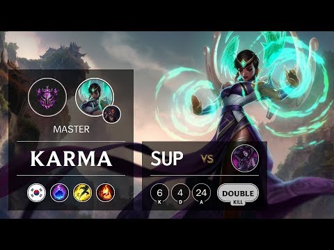 Karma Support vs Morgana - KR Master Patch 9.7
