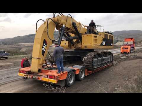 Loading And Transporting The Caterpillar 5090B Shovel Excavator - Sotiriadis/Labrianidis Mining