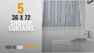 Top 10 36 X 72 Shower Curtains [2018]: Eforgift PEVA Shower Curtain Liner Water Proof Mildew