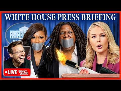 🚨White House Briefing LIVE Right Now as Whoopi Exposed in Epstein Emails, Colbert SILENCES Crockett