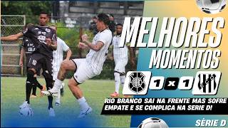 RIO BRANCO - ES 1 X 1 DEMOCRATA - MG | MELHORES MOMENTOS | 2ª RODADA | BRASILEIRÃO SÉRIE D 2026