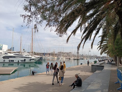 BARCELONA Spain Catalonia WALKING TOUR with NATALIE  MAGNETIC GUIDE  [ 4K ]