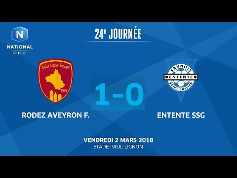 J24 : Rodez Aveyron Football - Entente SSG (1-0), le replay I National FFF 2018