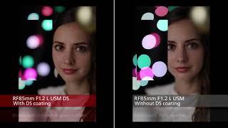 YouTube Video fe8nitSwe3c for Product Canon RF 85mm F1.2L USM DS Lens by Company Canon in Industry Lenses