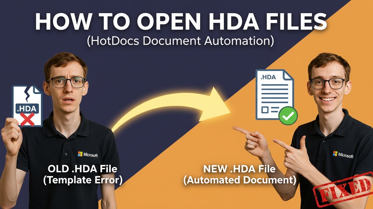 How to Open HDA Files (HotDocs)