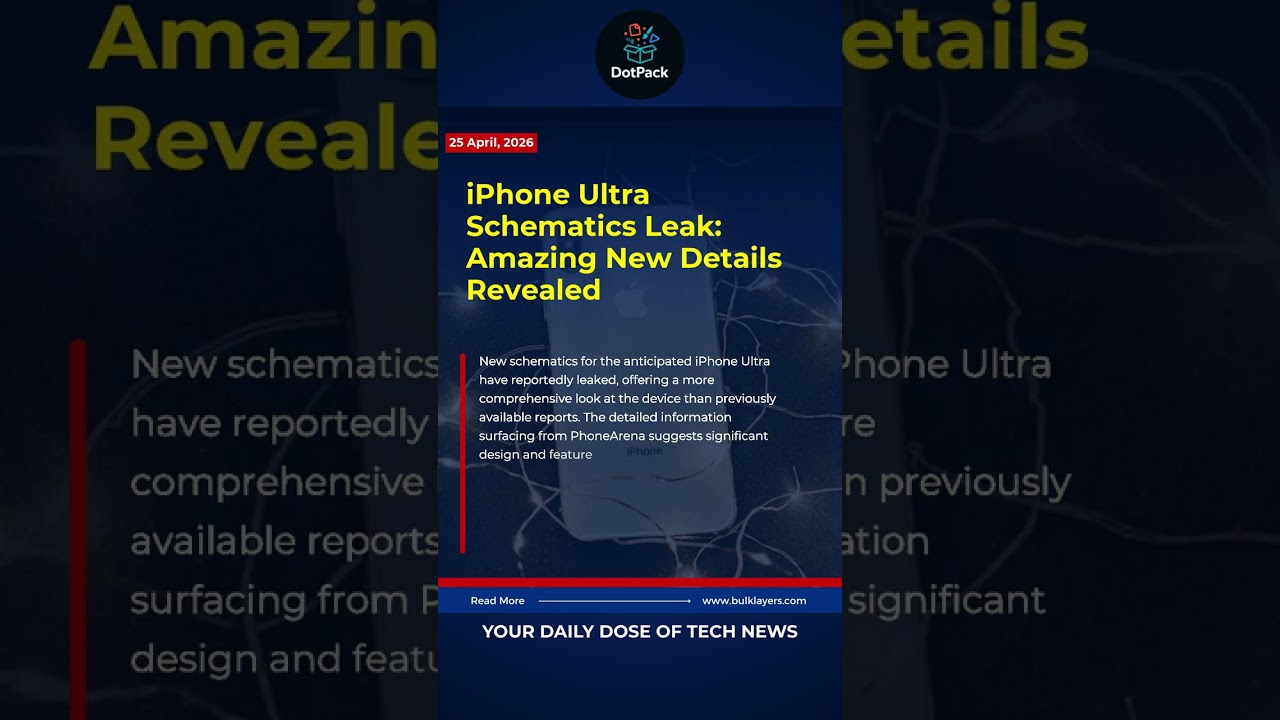 iPhone Ultra Schematics Leak: Foldable Future More Ambitious Than