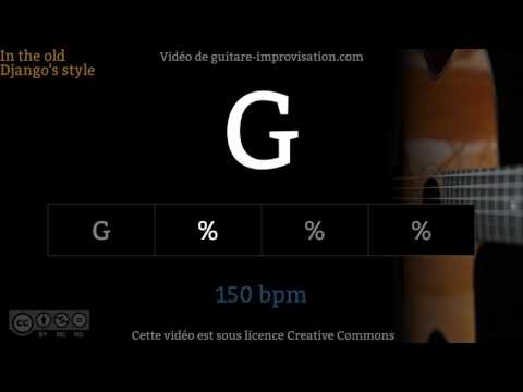 G (150 bpm) - Gypsy jazz Backing track / Jazz manouche