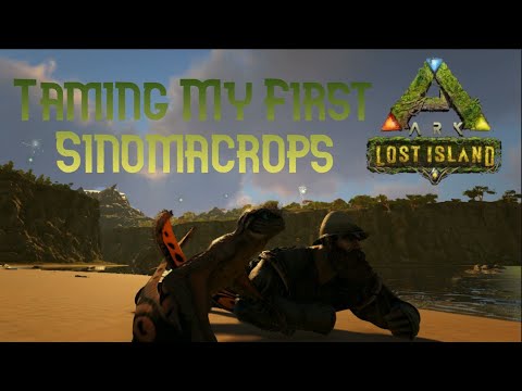 Taming my First Sinomacrops! - Ark Nomads Ep 3 (The Lost Island