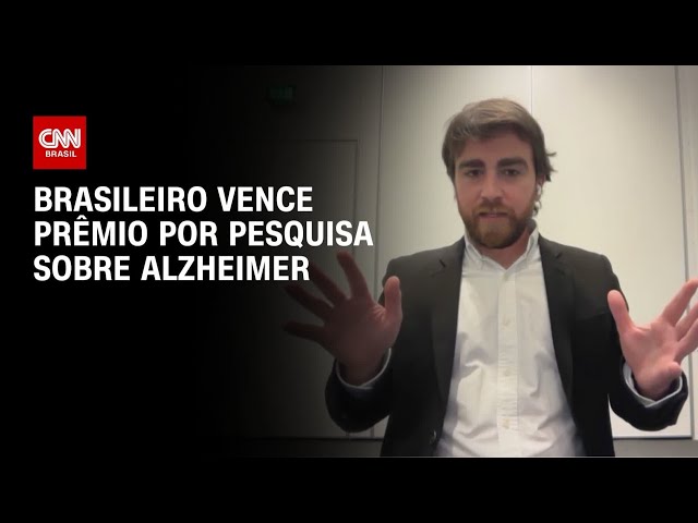 Brasileiro que venceu prêmio por pesquisa sobre Alzheimer fala à CNN | LIVE CNN