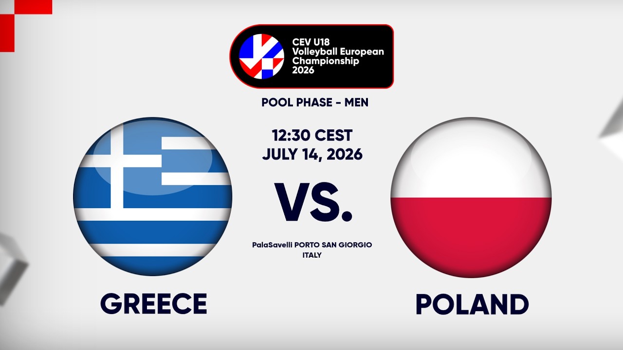 Full Match | Greece vs. Poland | CEV U18 Volleyball European Championship 2026 | Men