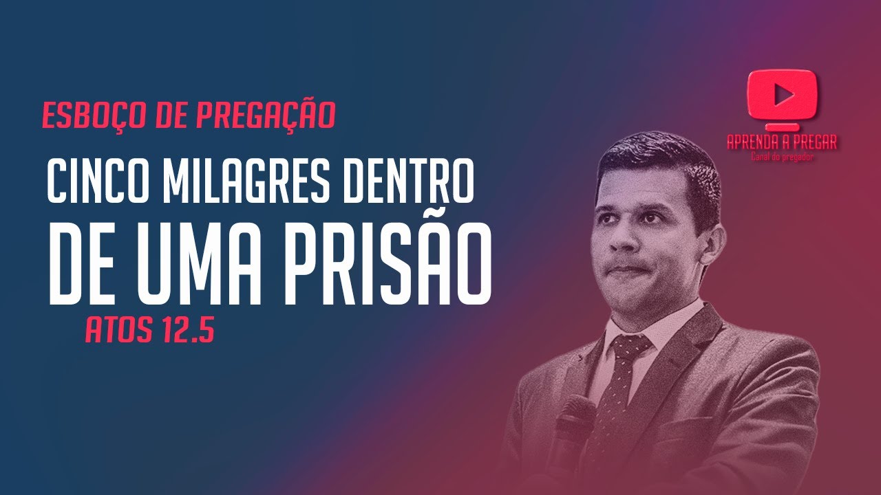 PREGAÇÃO sobre Pedro em Atos 12.5. @aprendaapregar
