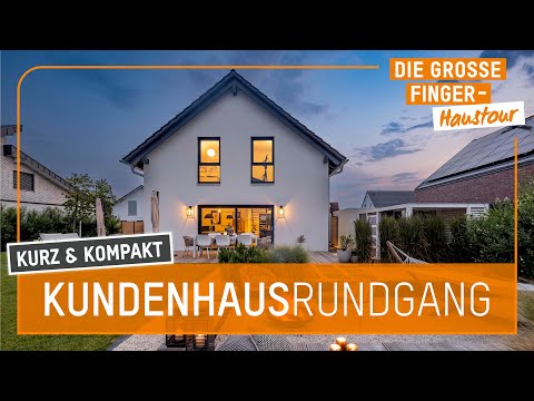 Haustour: Modernes Einfamilienhaus mit offener Küche & freistehender Badewanne | FingerHaus