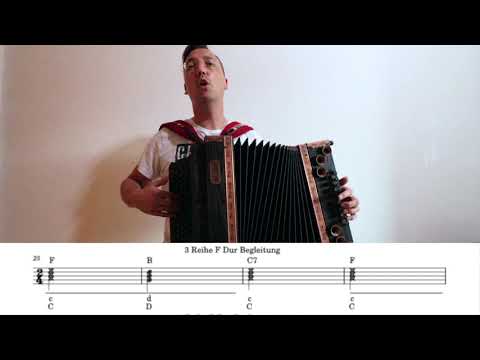 Wie kann ich ganz einfach auf der Steirischen Harmonika Lieder Begleiten?