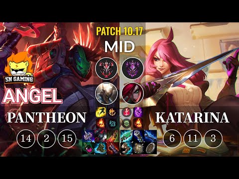 SN Angel Pantheon vs Katarina Mid - KR Patch 10.17