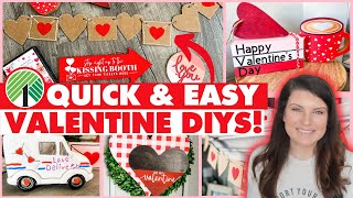 Cheap Valentine's Day DIY & Decor Ideas anyone can do! ❤️ Dollar Tree Valentine DIYs & Hacks 2022