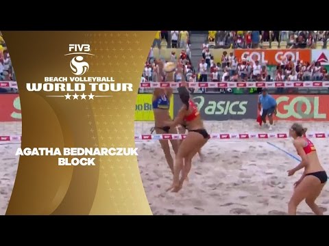 Волейбол Big block from Agatha — FIVB World Tour 2017 Rio