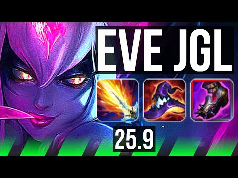 EVELYNN vs NAAFIRI (JGL) | 9/2/9, Dominating | EUW Diamond | 25.9