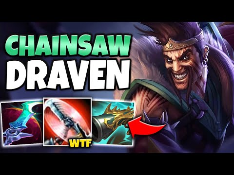 THROW LEGIT CHAINSAWS WITH LETHAL DRAVEN (ONE AUTO ONE KILL) - League of Legends