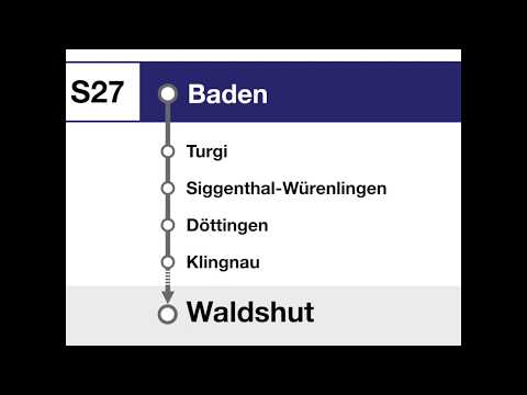 SBB Ansagen - S27 Baden – Koblenz – Waldshut (D) + Koblenz – Bad Zurzach