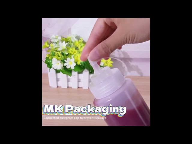 علب كاتشب بلاستيك ابيض 680 مل