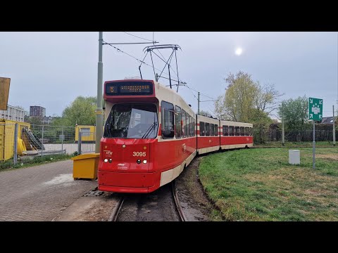 Trajectvideo vanuit de HTM BN GTL8 3095 | tramlijn 6 | tramlife THe Hague | 2025