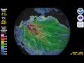 Tsunami Animation: Tohoku, Japan 2011 (rotating ...