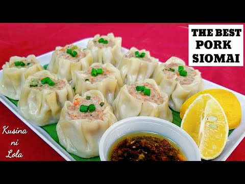 The Best Pork Siomai Recipe Filipino style | How To Make Siomai at Home | SIOMAI RESTAURANT STYLE