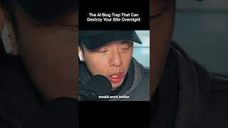 The AI Blog Strategy That Gets You BANNED 🤖    #shorts