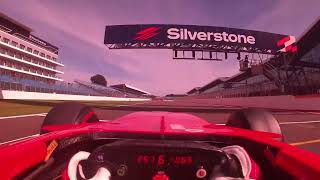 Ferrari F1 2008 at Silverstone with a helmet cam