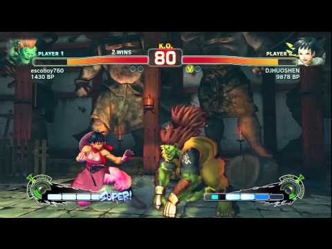 SSFIV: DJHUOSHEN (Makoto) vs escoboy760 (Blanka)