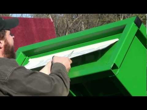 Laying the deere decals