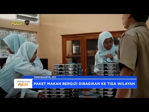 POLDA DIY SALURKAN 1954 PAKET MAKAN BERGIZI KEPADA SISWA