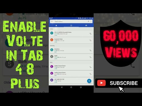 Enable Volte in Lenovo tab 4 8 plus (Nougat and Oreo)